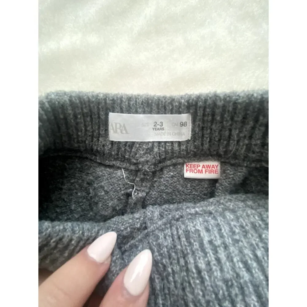 Zara Kids Gray Sweater Jogger Size 2-3 Years - Picture 3 of 3